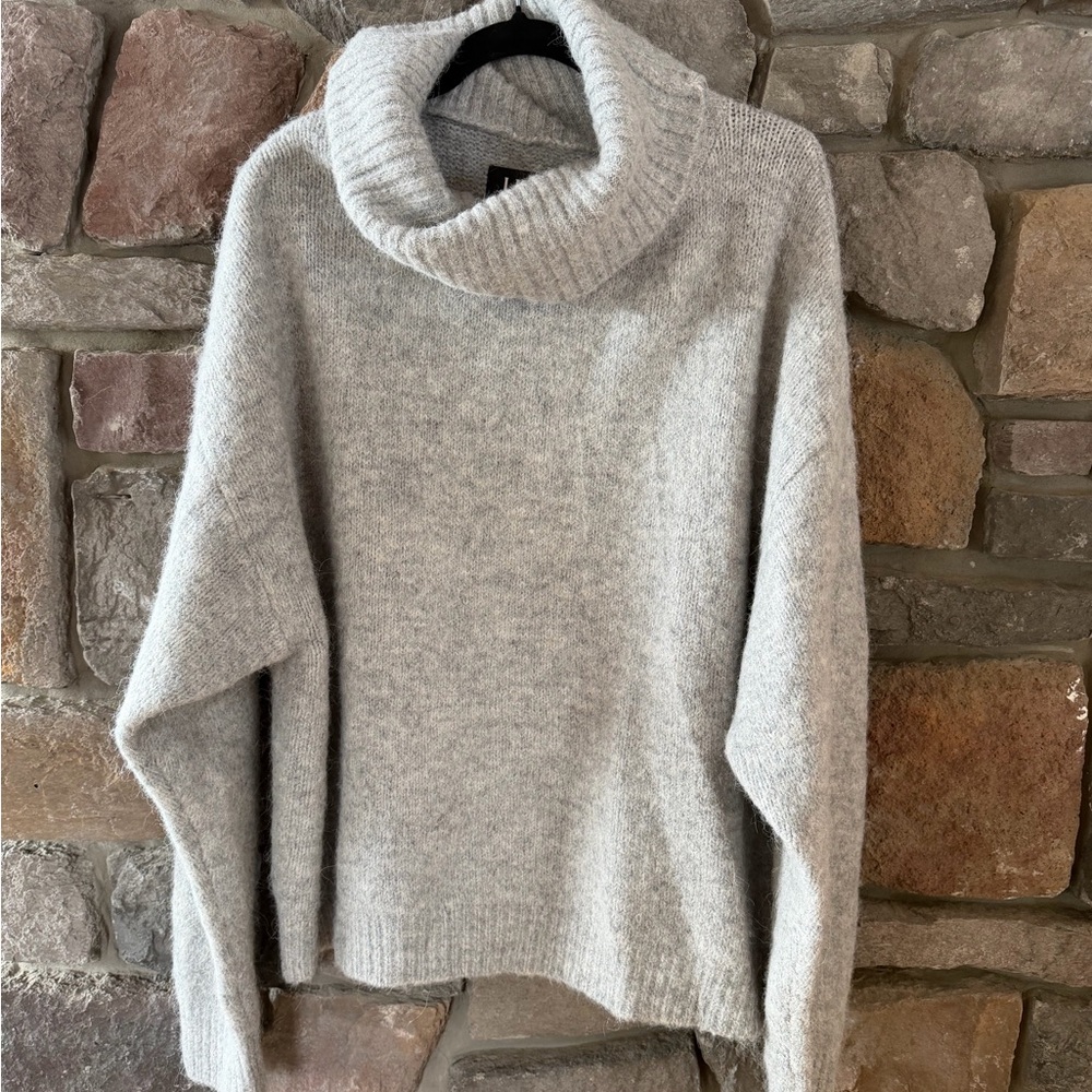 UGG Soft Gray Cowl Neck Sweater